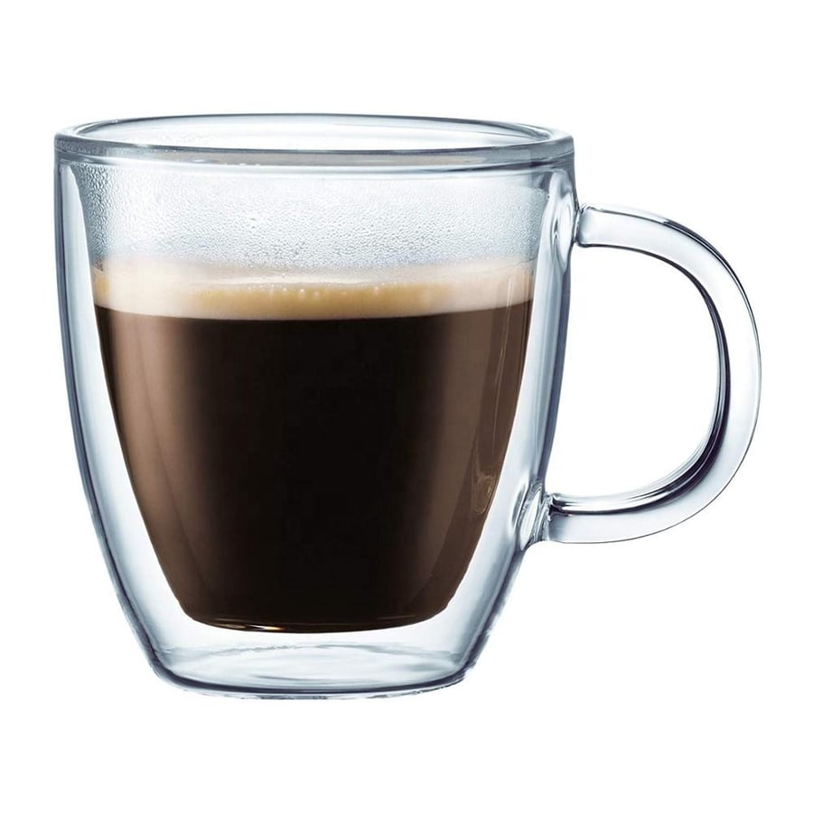 Double glass cup