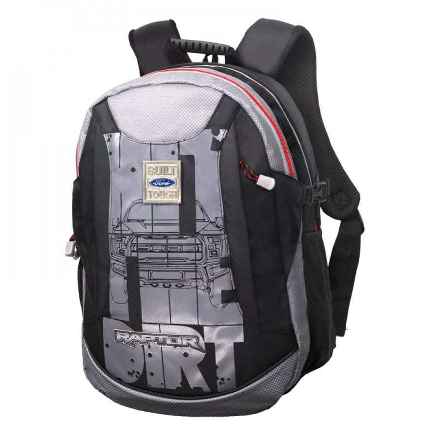 شنطة ظهر 18 انش رمادي مع مقلمية - رابتر Raptor Backpack With Pencil Case