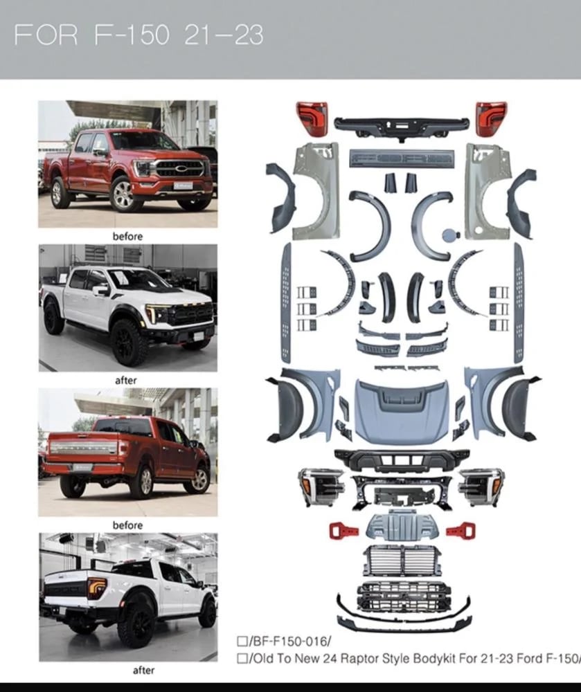 فل بدي كت تحويل F150موديل 21-23الى رابتر 2025