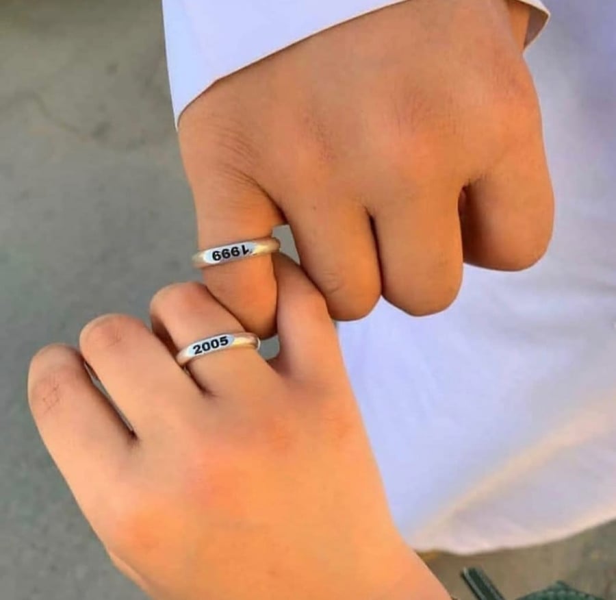 خاتم فضه حسب الطلب عيار 925