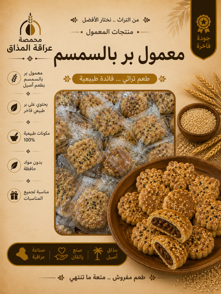 معمول بر بالسمسم 300 جرام