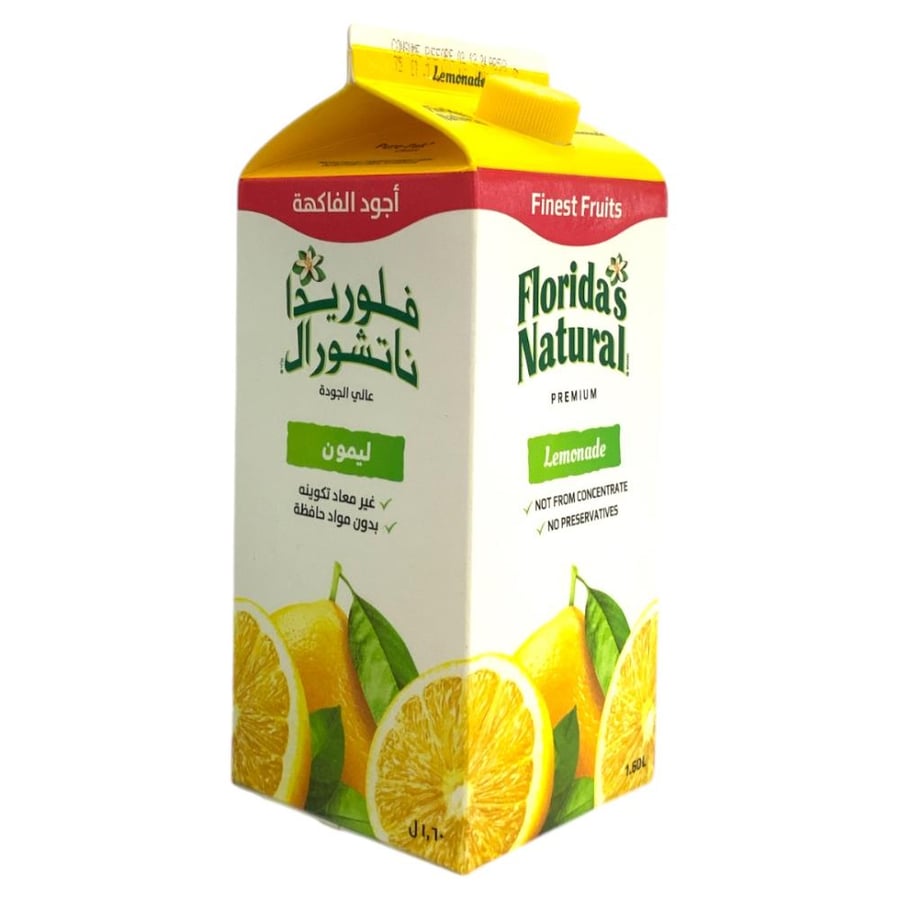 عصير فلوريدا ناتشورال ليمون 1.60 لتر