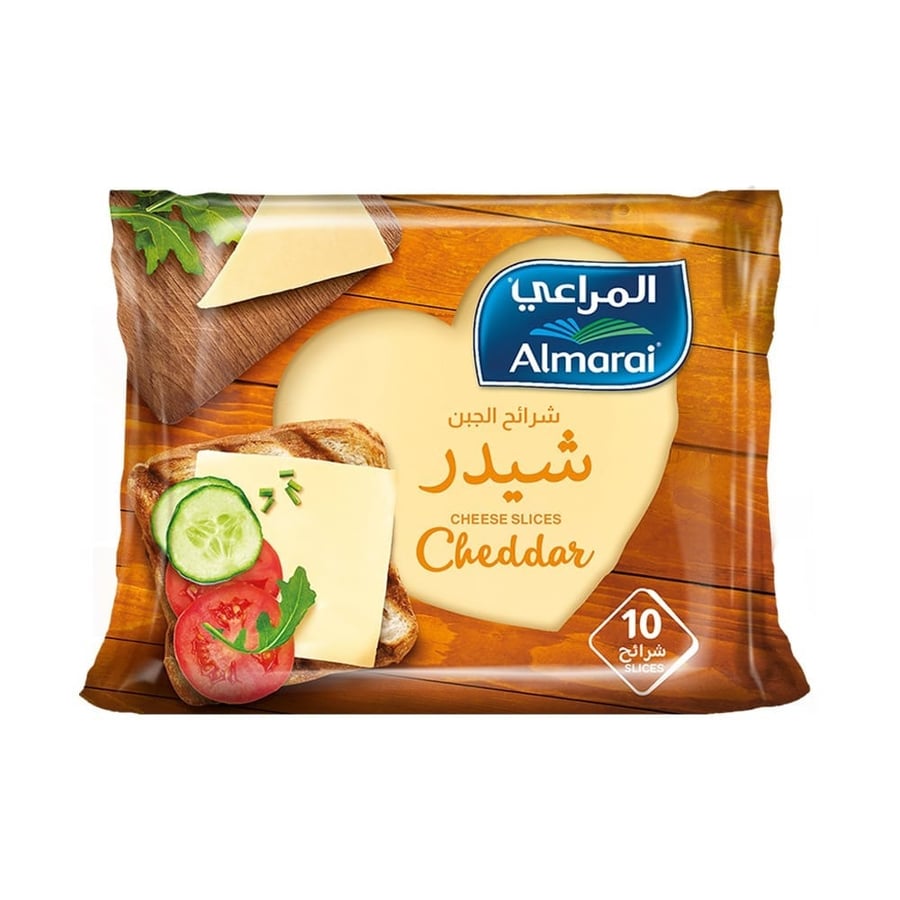 جبنة شرائح شيدر المراعي 200 جم