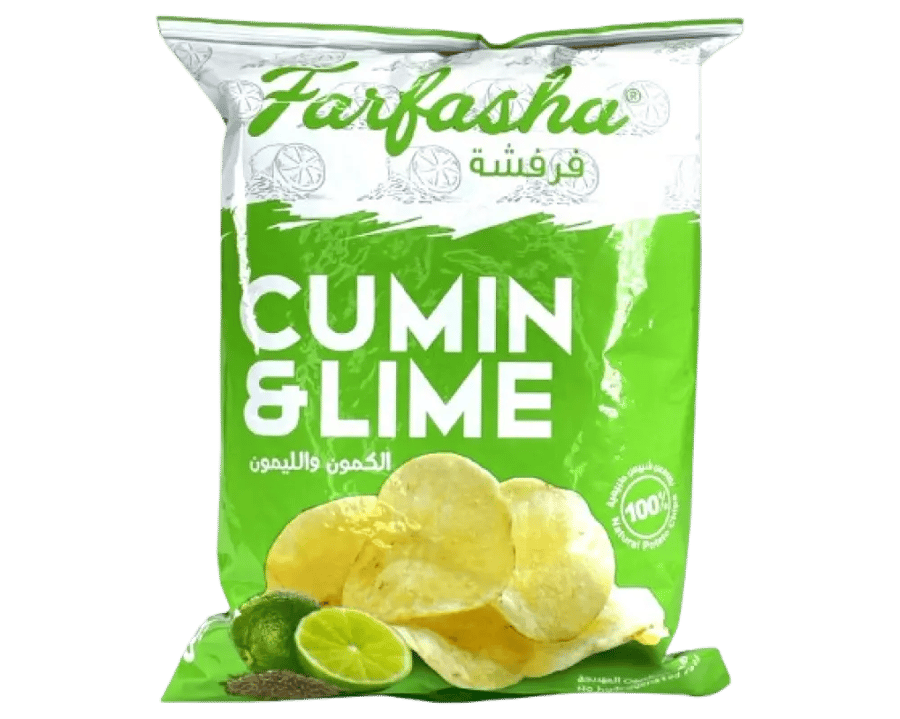 فرفشة بطاطس شيبس  كمون وليمون  75 جرام