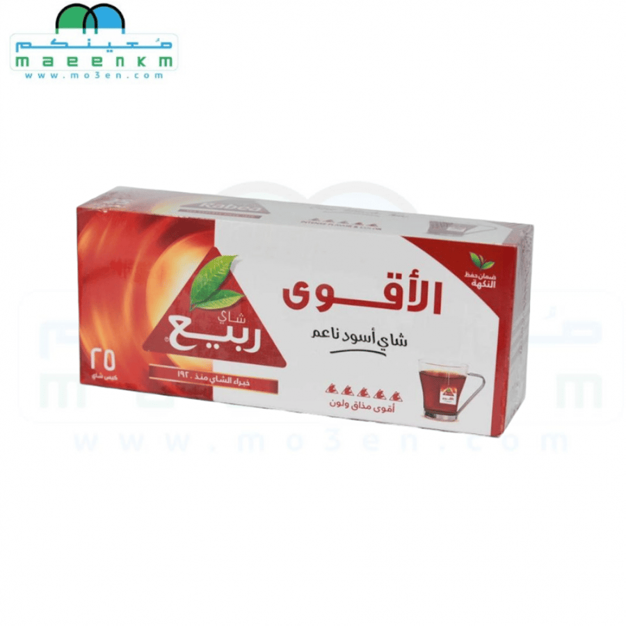 شاي ربيع الاقوي اسود ناعم 25 كيس
