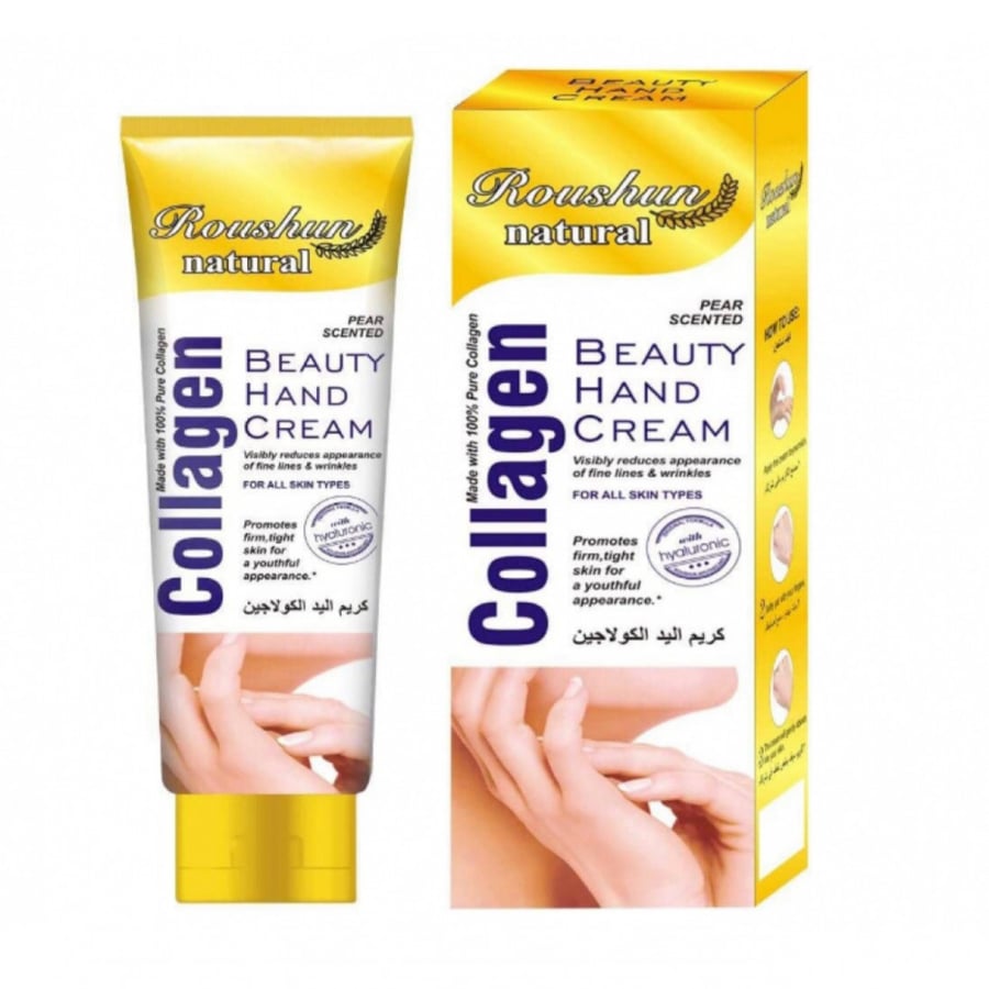 Collagen cream for hands, moisturizing and nourishing for dry and rough hands. Filled with collagen beneficial for skin health. An ideal product to achieve healthy, radiant hands.