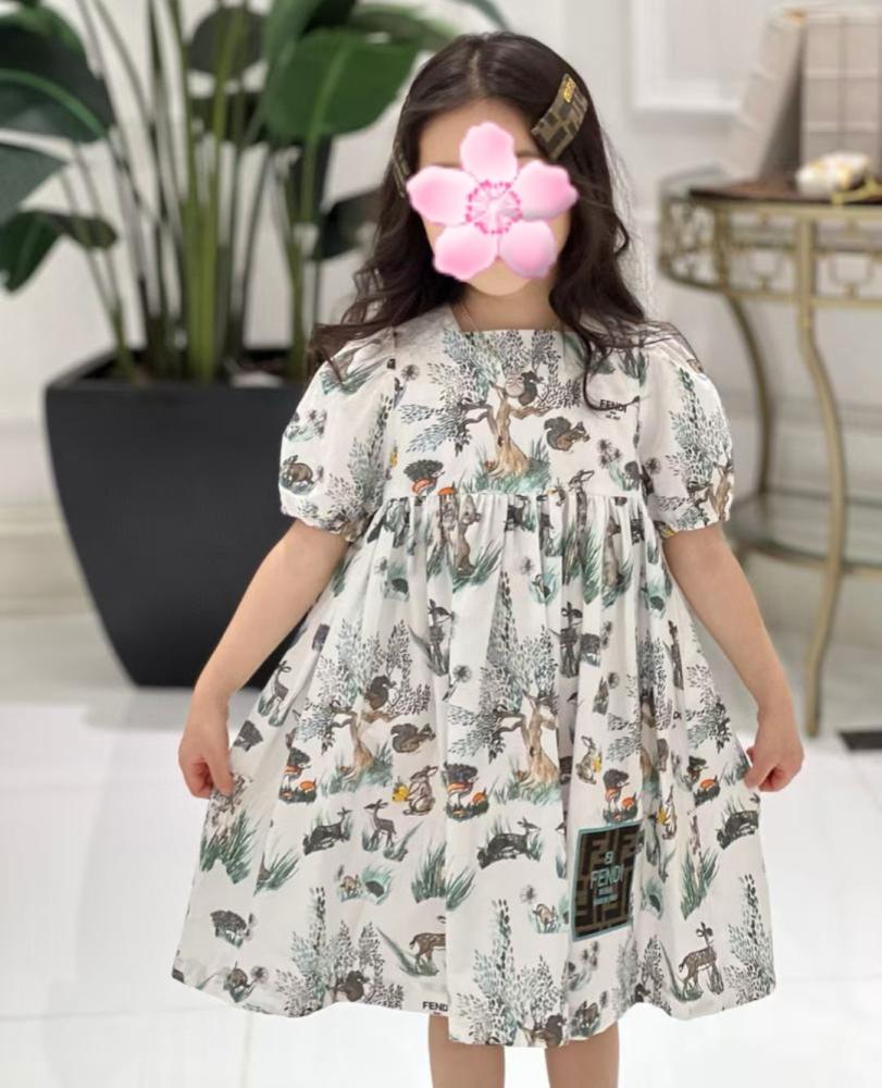 Girls' dress with beautiful prints