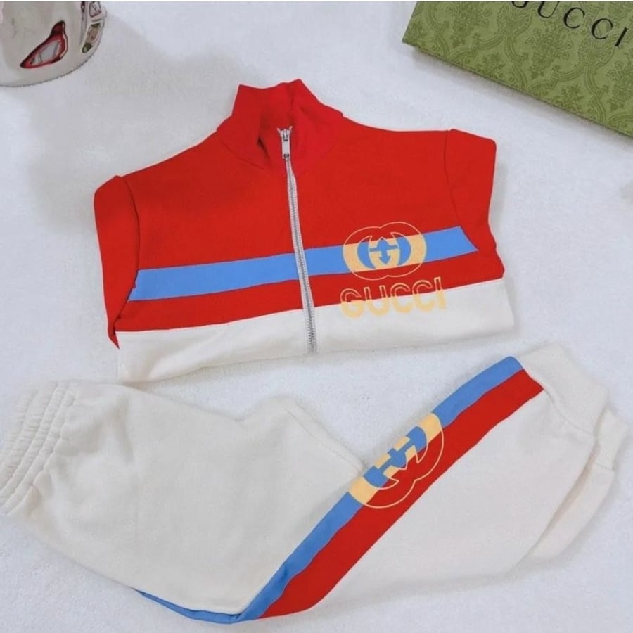 Very elegant and luxurious winter set - red color
