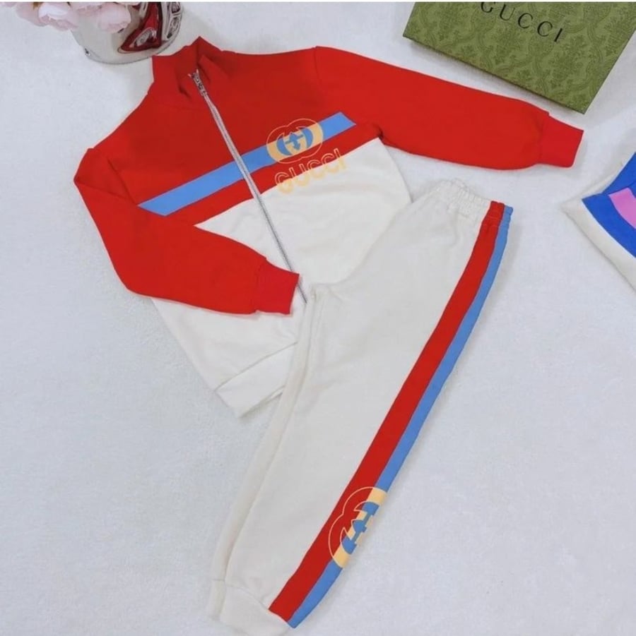 Very elegant and luxurious winter set - red color