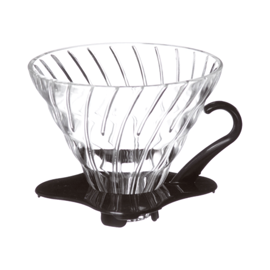 قمع تقطير زجاج V60 مقاس V02