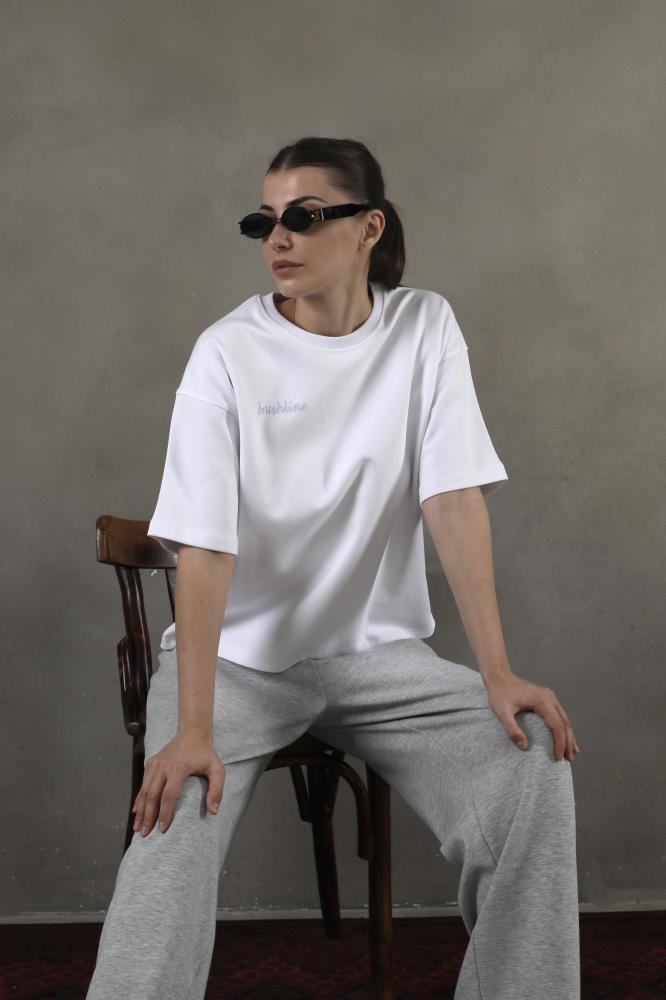 White infinity t-shirt