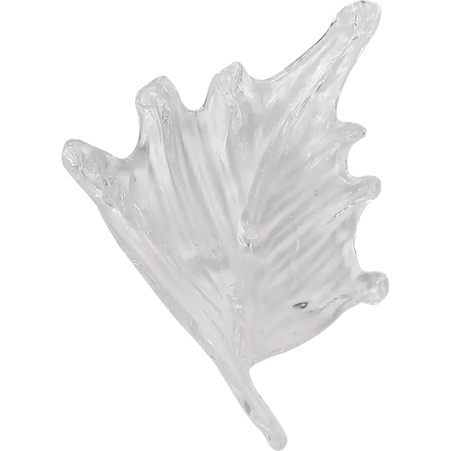 Crystal leaf paper in transparent color complete with wire and base