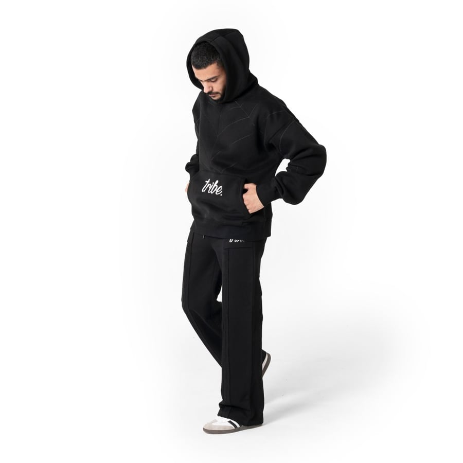 Black Web Hoodie