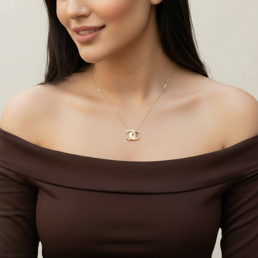 عقد ذهب عيار 18 الوزن 1.52 جرام
