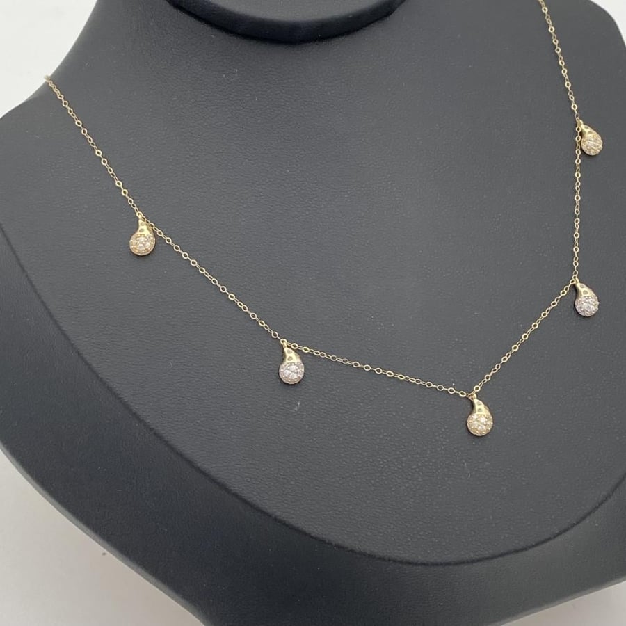 Children's necklace, 18 karat gold, weighing 1.45 grams