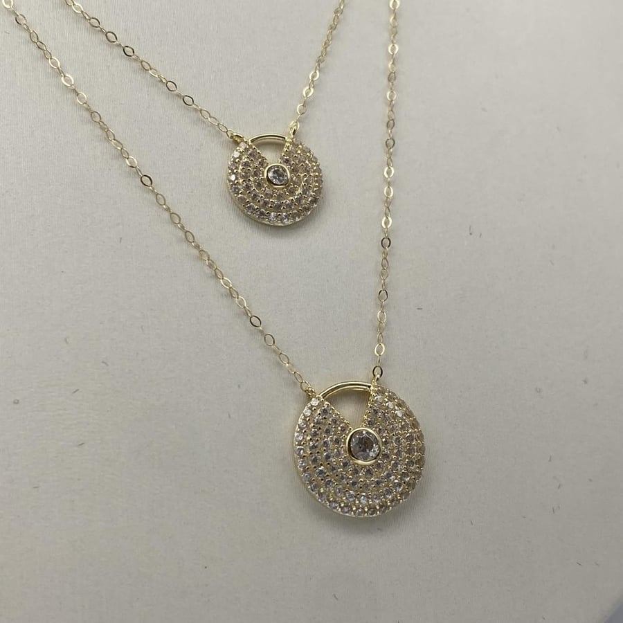 18k gold set, weight 3.35 grams