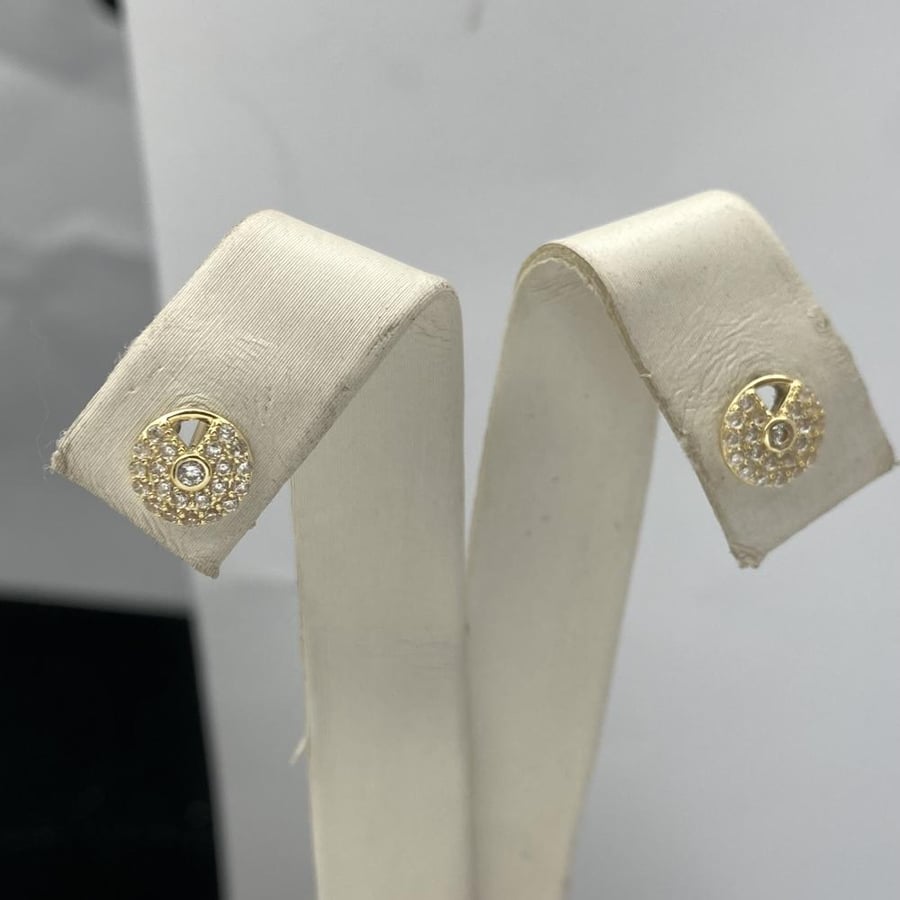 18k gold set, weight 3.35 grams