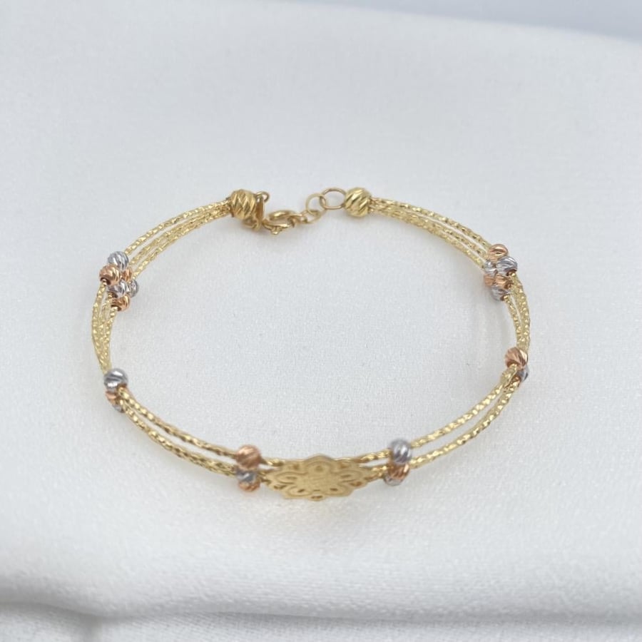 Children's bracelet, 18 karat gold, weight 4.47 grams