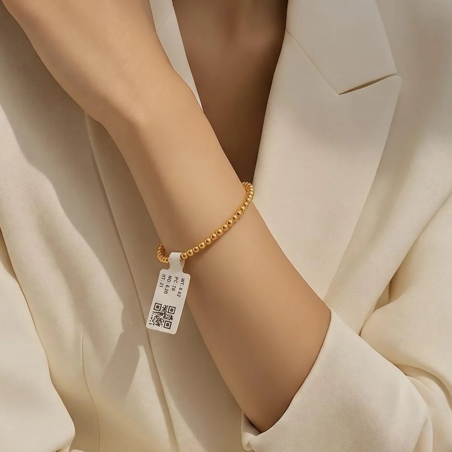 غويشه ذهب عيار 21 الوزن 6.82 جرام