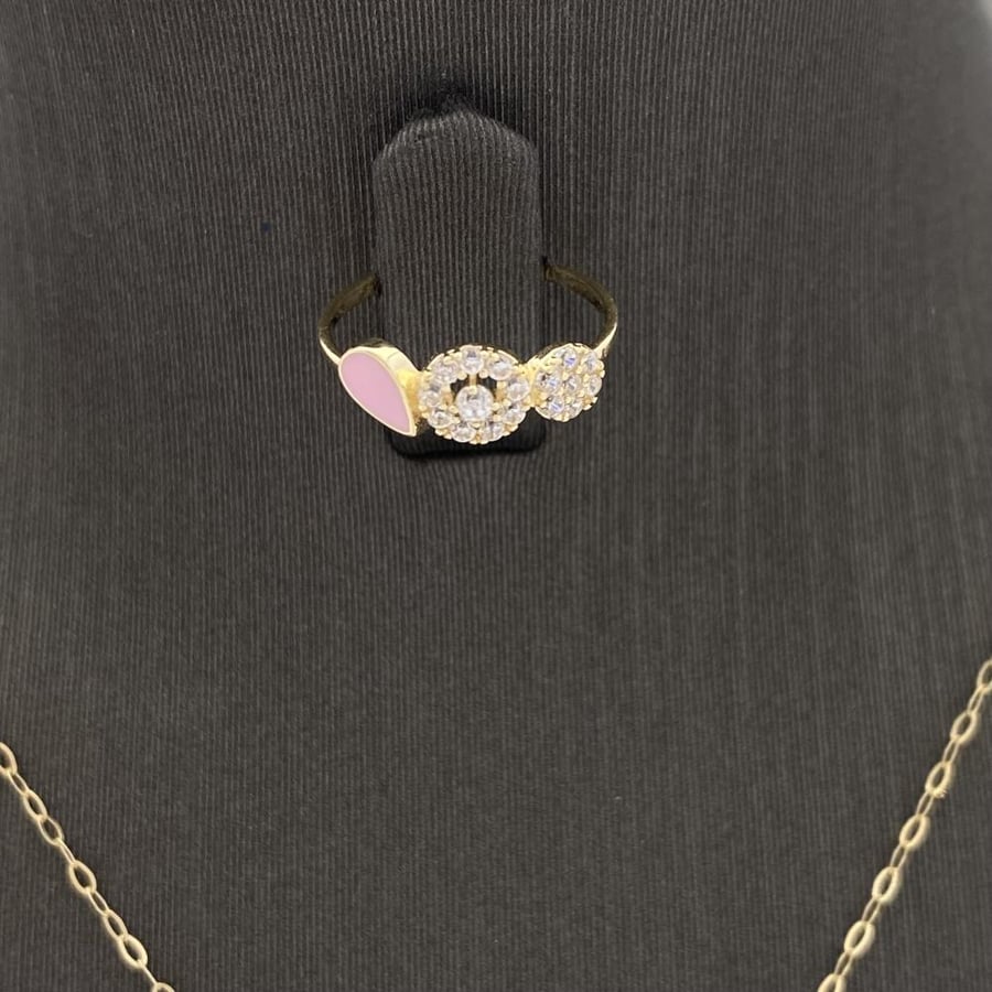 Half a set of children's gold jewelry, 18 karat, weighing 3.03 grams