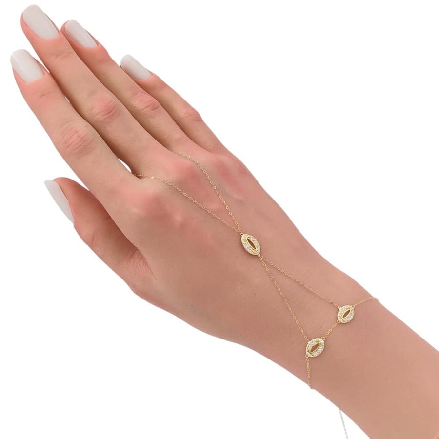 18-karat gold hand weighing 1.34 grams