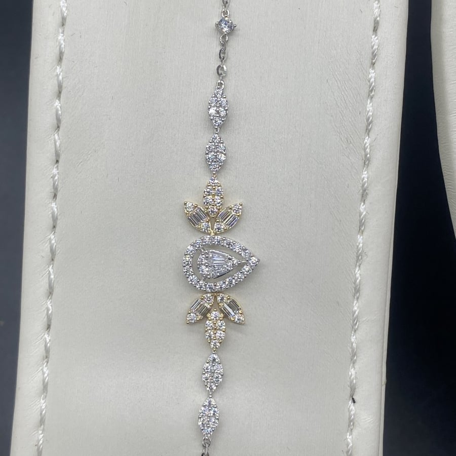 18k gold set, weight 9.54 grams