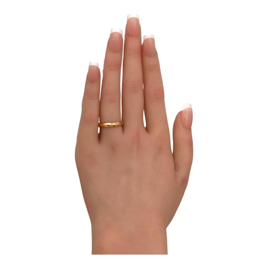 21 karat gold ring, weight 1.15 grams