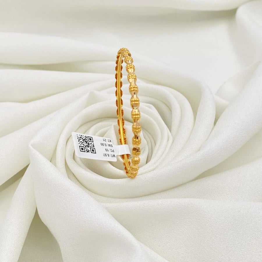 غويشه ذهب عيار 21 الوزن 6.97 جرام