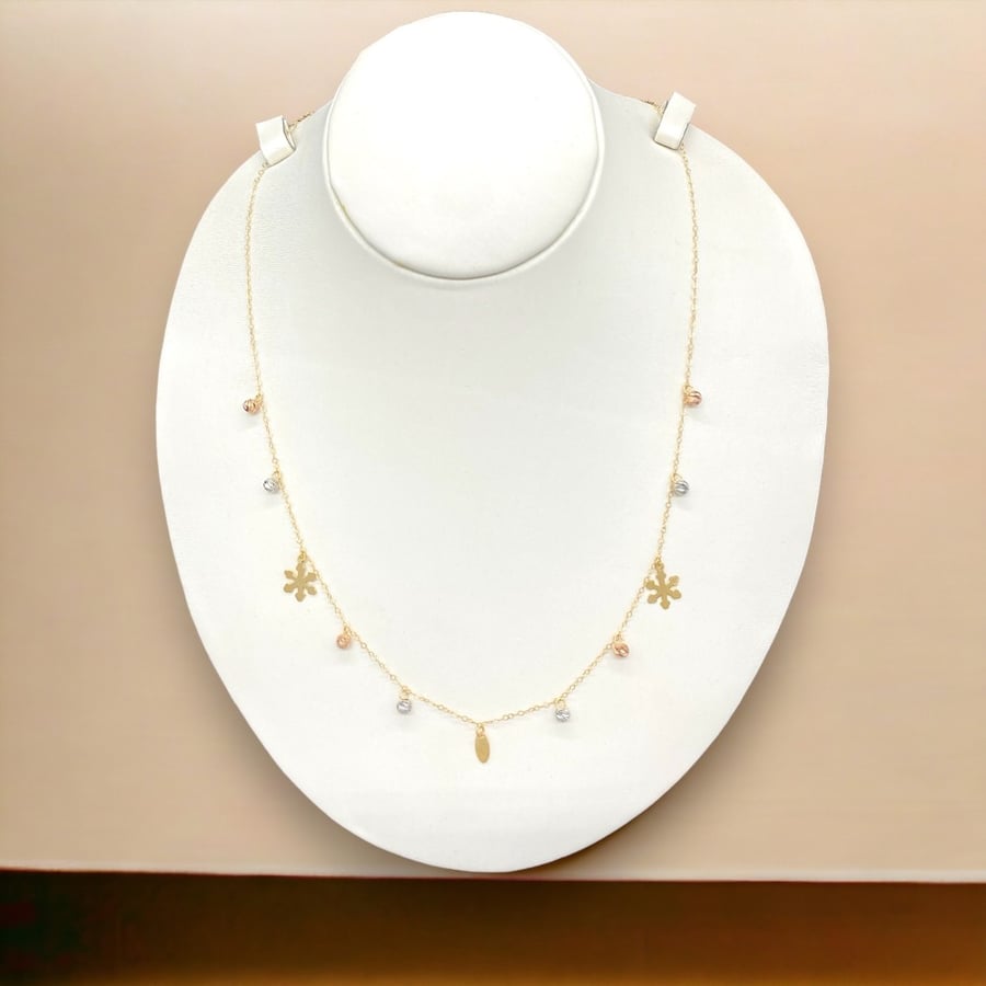18k gold choker necklace weight 1.18 grams