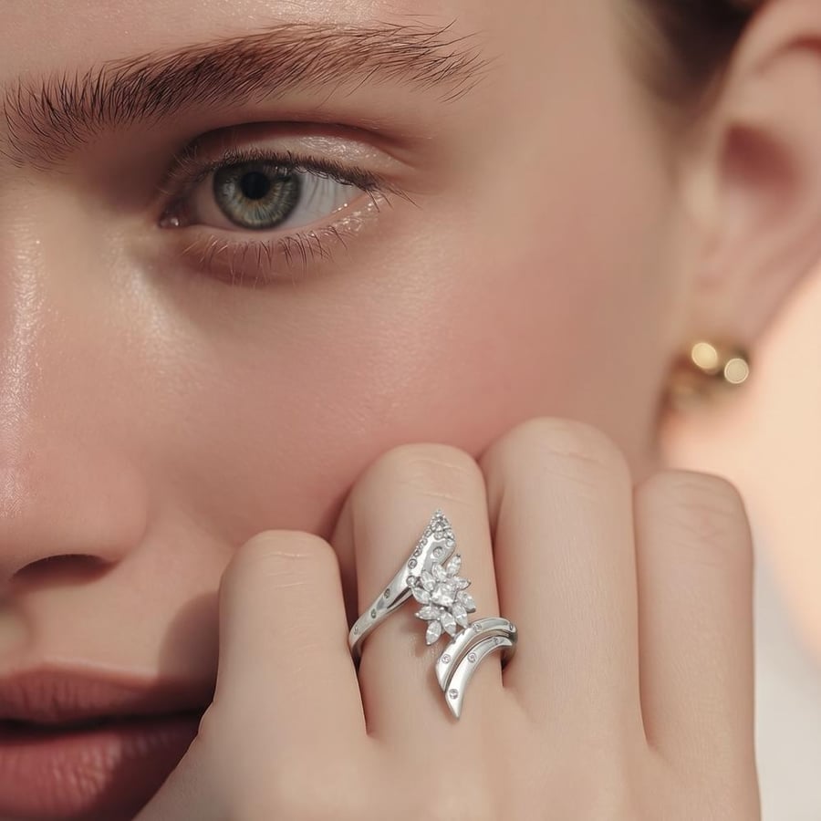 18-karat gold ring, weighing 1.90 grams