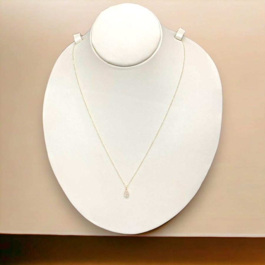 18k gold necklace, weight 0.33 grams