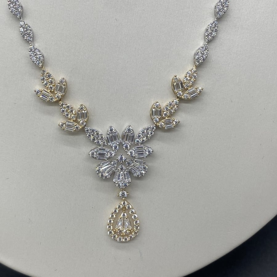 18k gold set, weight 9.54 grams