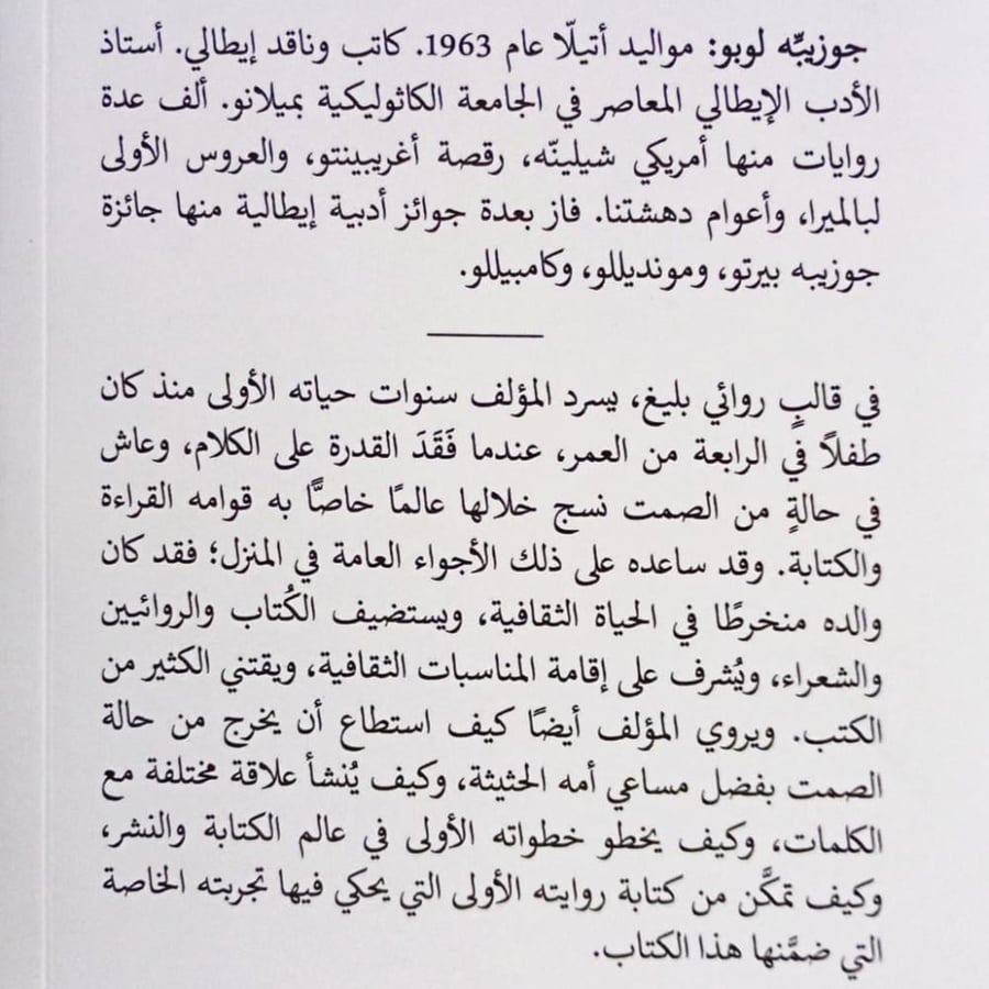 تاريخ موجز لصمتي