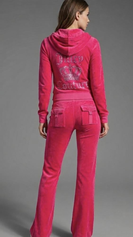 ‏Full set (jacket + pants) hot pink