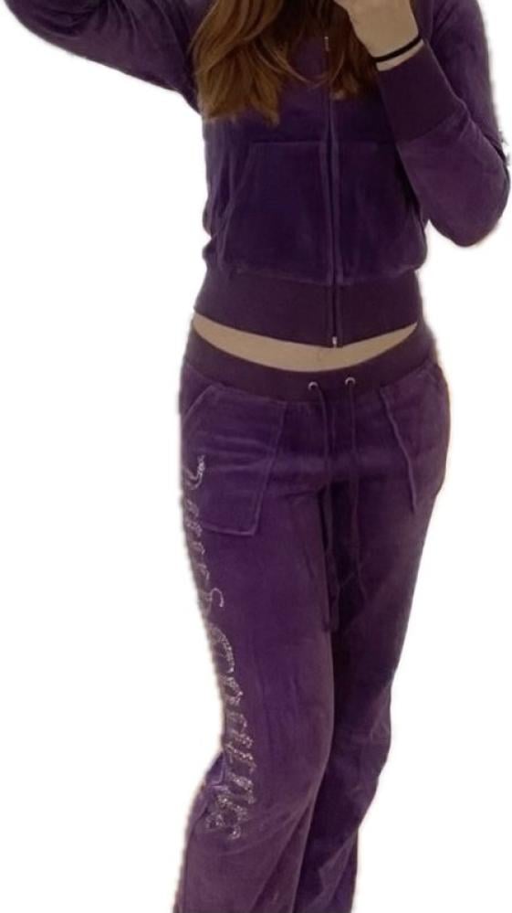 ‏Full set (jacket + pants) purple-red