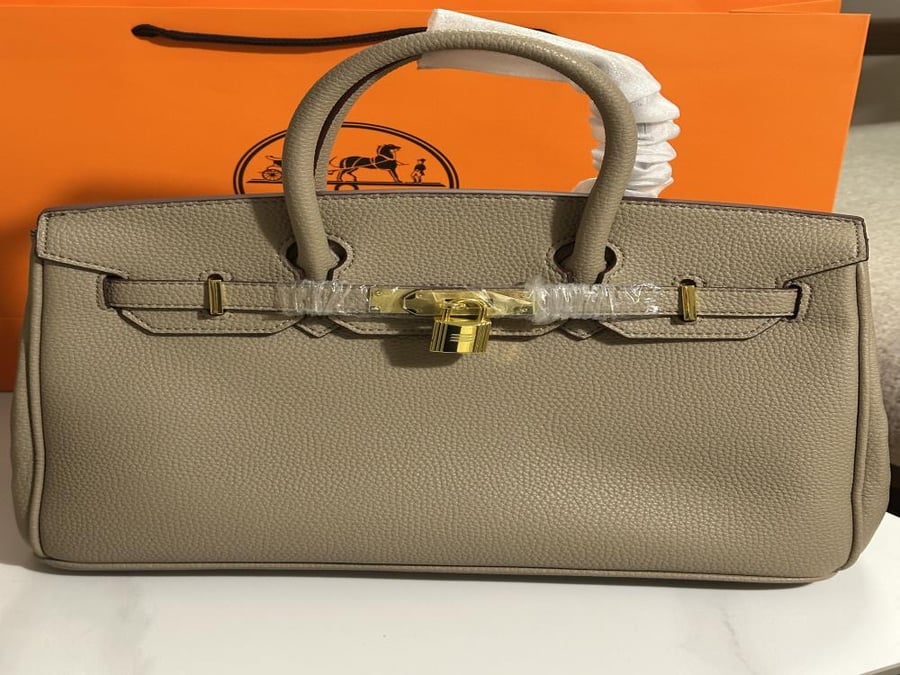 بيركن مقاس 30 medium Taupe مع كيس