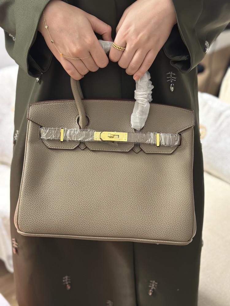 بيركن مقاس 30 medium Taupe مع كيس