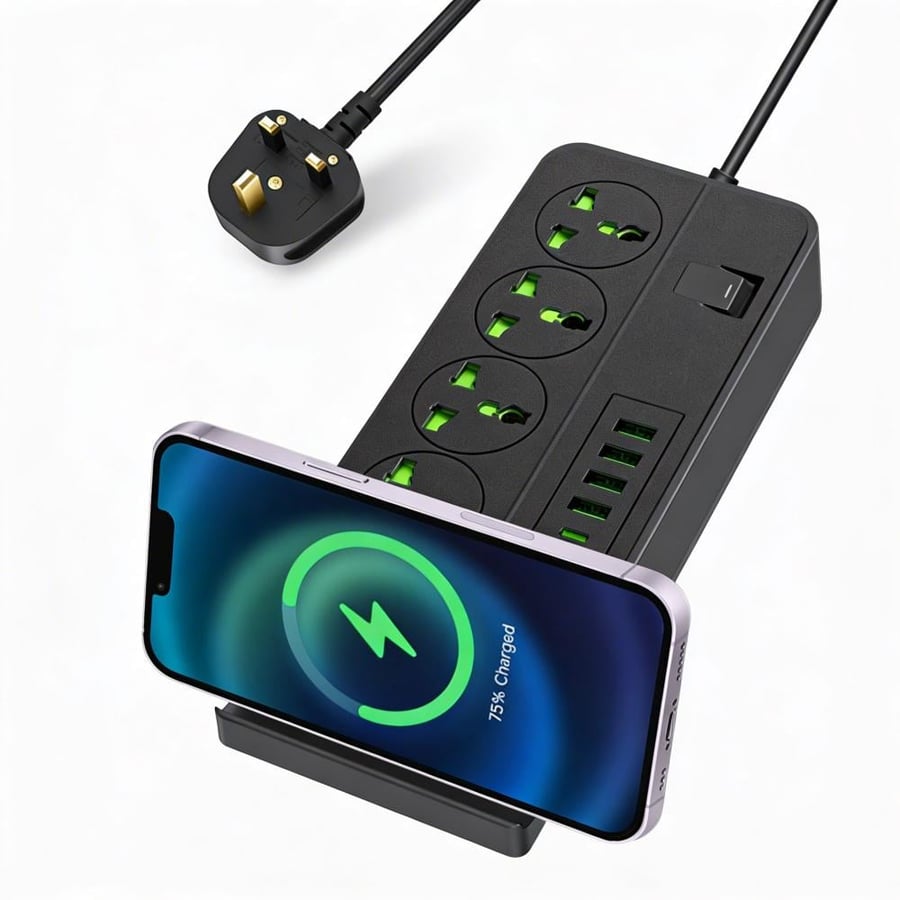 مشترك كهرباء مع USB