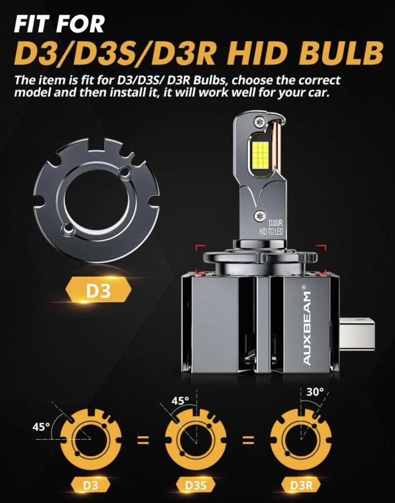 D3s Auxbeam / D4s   بديل زنون