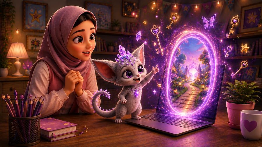 مقدمة بوابة المعرفة السحرية مع شرايح للكتابة