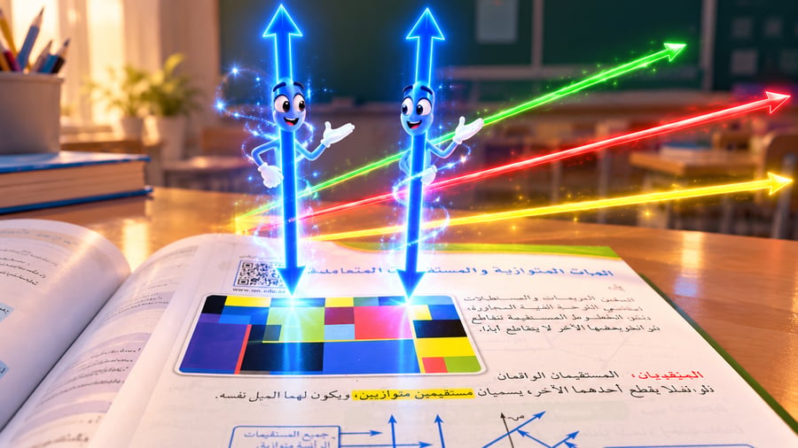فديو المستقيمات المتوازية والمستقيماتالمتعامدة