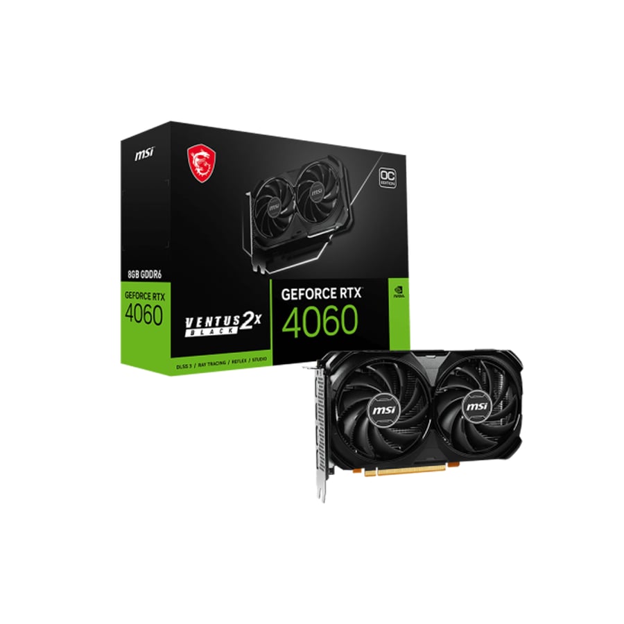 MSI VGA GeForce RTX 4060 VENTUS 2X BLACK 8G OC