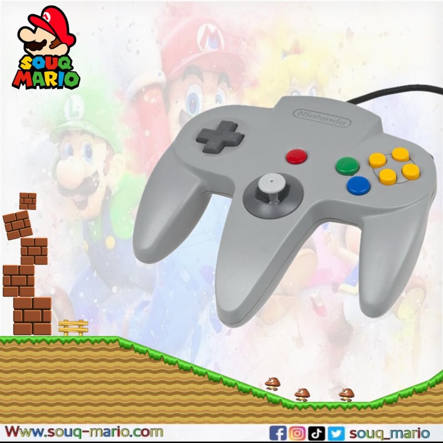 يد تحكم لجهاز نينتندو Nintendo 64 اصلية مستعمله