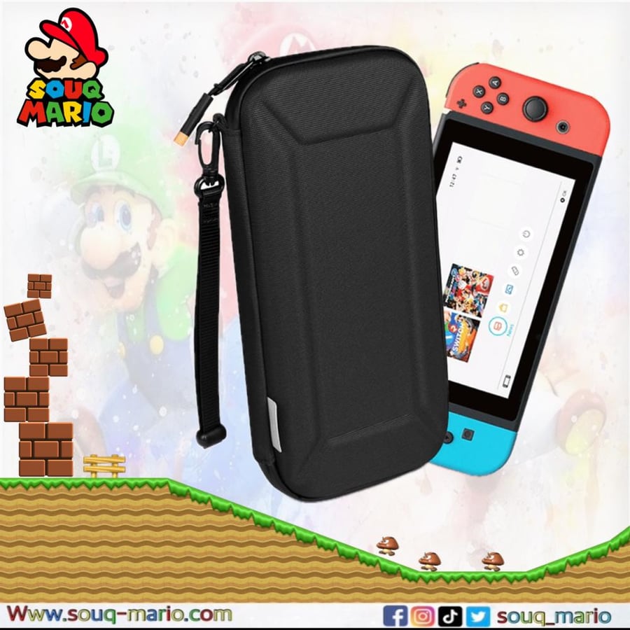 حقيبة حافظة لجهاز النيتيندو سويتش - WIWU DEFENDER NS SLIM CASE - BLACK