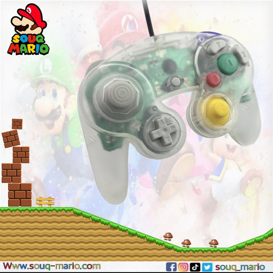 يد تحكم نينتندو قيم كيوب Game Cube شفاف