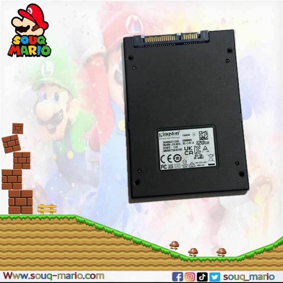 قرص تخزين داخلي Kingston A400 120GB SATA III SSD - سرعة فائقة واعتمادية عالية لجهازك