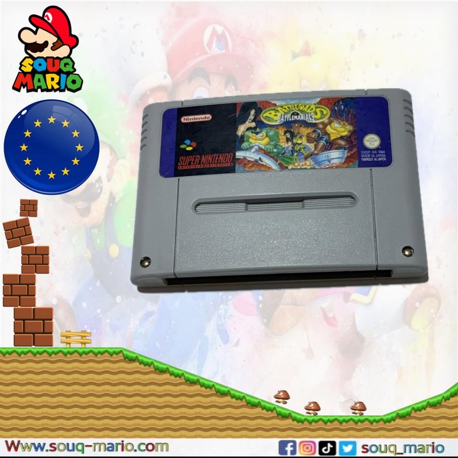 لعبة لجهاز سوبر نينتندو الاروبي Battletoads in Battlemaniacs