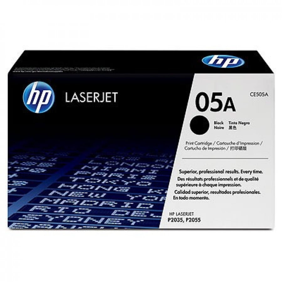 حبر طابعه ليزر جت اتش بي الاصلي اسود  HP  Laserjet Black TONER  05A
