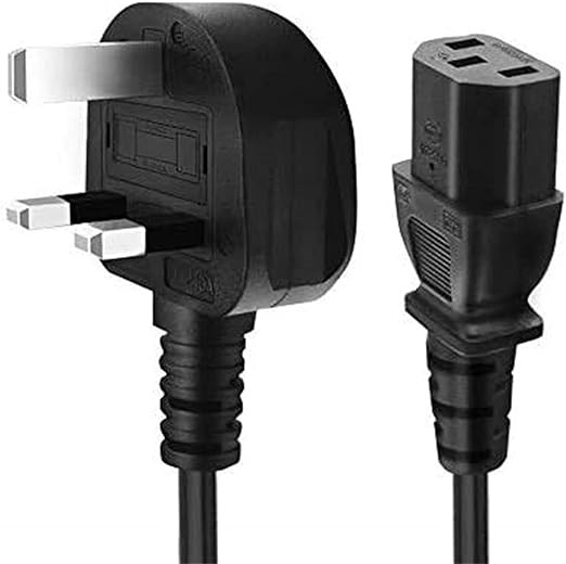Power cable compatible with desktop computers, monitors, and printers