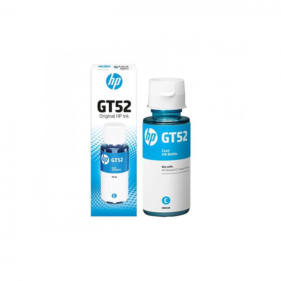 Original HP refill ink, blue color, HP INK CYAN GT52